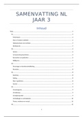 Samenvatting NL VWO 3 Nederlands op Niveau: fictie, spelling, grammatica, over taal en lezen van alle hoofdstukken