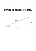 Grade 12 IEB Trigonometry