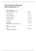 Uitgebreide samenvatting overall toets huidtherapie &lpar;praktijk onderdelen&rpar;