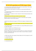 NCLEX Exam Questions & Answers&comma; Updated&sol;&sol;Mark Klimek Written 12 Lectures in 90 Pages with added Figures&sol;&sol;NCLEX &lpar; 50 questions&rpar; on PTSD&sol;Anger&sol;Abuse &lpar;2020&rpar;