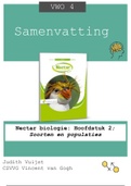 Samenvatting&colon; Nectar biologie&colon; Hoofdstuk 2&semi; Soorten en populaties &lpar;VWO 4&rpar;
