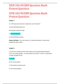NCSBN Question Bank Pretest Question With UPDATED GRADE A SOLUTIONS