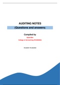 Auditing summaries notes and questions 