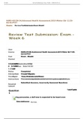 NURS-6512N-34,Advanced Health Assessment  - Week 6 ; Review Test Submission: Exam.