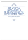 Een web van instellingen en de doorwerking van het Europese recht