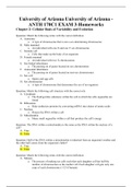 University of Arizona University of Arizona - ANTH 170C1 EXAM 3-Homeworks Chapter 2: Cellular Basis of Variability and Evolution [Graded - A]