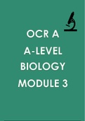 OCR A ALEVEL High Yield Biology Module 3 notes