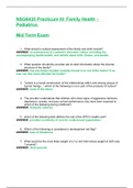 South University NSG 6435 Midterm Exam / NSG6435 Midterm Exam (New, 2020) (Questions with Correct Answers) (SATISFACTION GUARANTEED)