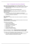BUSI 4320: Human Resource Management Mid Term 1 Review (Long Answer Questions)