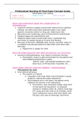 Professional Nursing III Final Exam Concept Guide; Rasmussen College, Ocala - PN 3