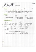AP Calculus BC: Limits & Continuity (unit 1 full textbook notes)