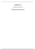 Solution: BSBMGT517  Summative Assessment 2 Manage operational plan