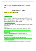 NR 503 Week 4 Midterm Review Guide  1-4, 5-6, 7-8,  9-15, 16-20 (Chapter 1 – 20) 