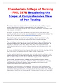 Chamberlain College of Nursing - PHIL 347N Broadening the Scope: A Comprehensive View of Pen Testing
