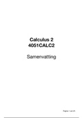 Samenvatting - Calculus 2 (Calc2, 4051CALC2) - MST