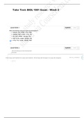  BIOL 1001 Week 2 Exam &sol; BIOL 1001 Week 2 Exam &lpar;Latest Version 2020&rpar;&colon; Introduction to Biology &lpar; Correct Answers&rpar; Download To Score bettergrades&comma; Version-1