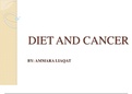 Relationship of Diet and Cancer