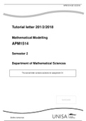 APM1514 2018 Solutions for Assignment 1 Semester 2
