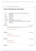 BIOL 1001 Exam Week 4 / BIOL1001 Week 4 Exam / BIOL 1001 Review Test Submission: Exam Week 4 (Latest): Introduction to Biology (ANSWERS VERIFIED 100% CORRECT)