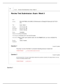 BIOL 1001 Exam Week 5 / BIOL1001 Week 5 Exam / BIOL 1001 Review Test Submission: Exam Week 5 (Latest): Introduction to Biology (ANSWERS VERIFIED 100% CORRECT)