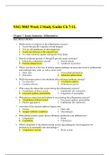 NSG 5003 Week 2- Week 9 Study Guide BUNDLE LATEST 2020 (GRADED A)