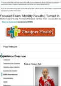 Shadow Health Focused Exam:Mobility (All Tabs)