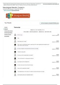 Neurological Completed Shadow Health-Transcript GRADED A 2022&sol;2023