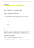 Fundamentals of Nursing, 9th Edition Potter et al; Practice Questions for Nursing