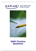 GMAT Practice Questions and Answers (All 3) 
