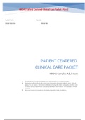NR 341 Patient Centered Clinical Care Packet: Plan 2{100%}