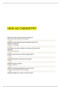 HESI A2 CHEMISTRY-Questions and Answers