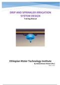 Design of Drip and Sprinkler Irrigation System