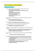 NR 466 -Capstone A and B study guide.