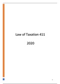 Tax Law 411 Term 2 2020