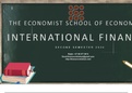 ECS3703 (INTERNATIONAL FINANCE) Assignment 2 Second Semester Year 2020