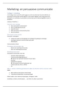 Marketing en persuasieve communicatie alle colleges