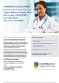 Chamberlain College of Nursing - NR 509 MSN FNP Practicum Handbook