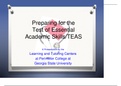 TEAS 170 questions & answers Overview; Math,Science, Reading ,English and Language Usage.