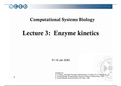 Enzyme Kinetics in Microbiology