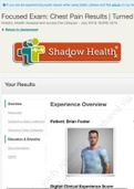 NURS 3315 Shadow Health Focused Exam: Chest Pain _ Experience Overview (Latest) : Holistic Health Assessment across the Lifespan(Download to score A) 