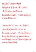 NURSING ECON4357  Managerial Economics Final Review;,NURSING ECON 4357 Managerial Economics Final Review(Chapter 1 Homework )