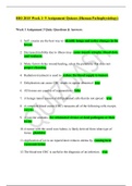 BIO 2015 Week 1- 9 Assignment Quizzes & Answers (Human patho) (Latest-2020)|South University