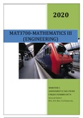 MAT3700 ASSIGNMENT 02 SOLUTIONS&comma; SEMESTER 2&comma; 2020