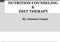 Nutrition counselling and diet therapy
