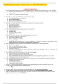 BOARDS STUDY GUIDE- WITH QUESTIONS AND ANSWERS(GRADED A)