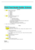 BIOLOGY 110 TEAS Test Study Guide: Science; A&P, Full guide up-to-date (Summer 2020).