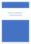 Micro-Economie Examenvragen 