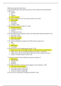 NR 507 Advanced Pathophysiology/Patho Week 2 Quiz/Real Exam QUESTIONS & ANSWERS Already graded A