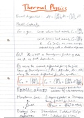 PHY251 - Thermodynamics, Atomic and Nuclear Physics - Summary Notes
