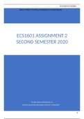  ECS1601 ASSIGNMENT 2 SECOND SEMESTER 2020